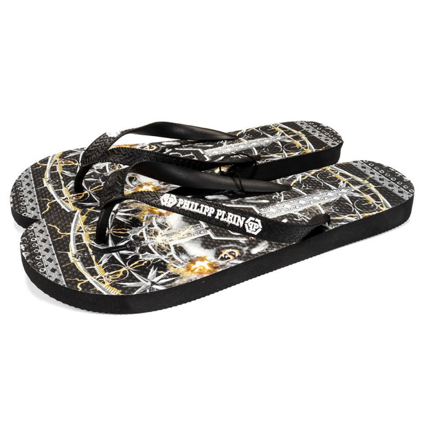 Multicolor Polyester Women Flip Flop