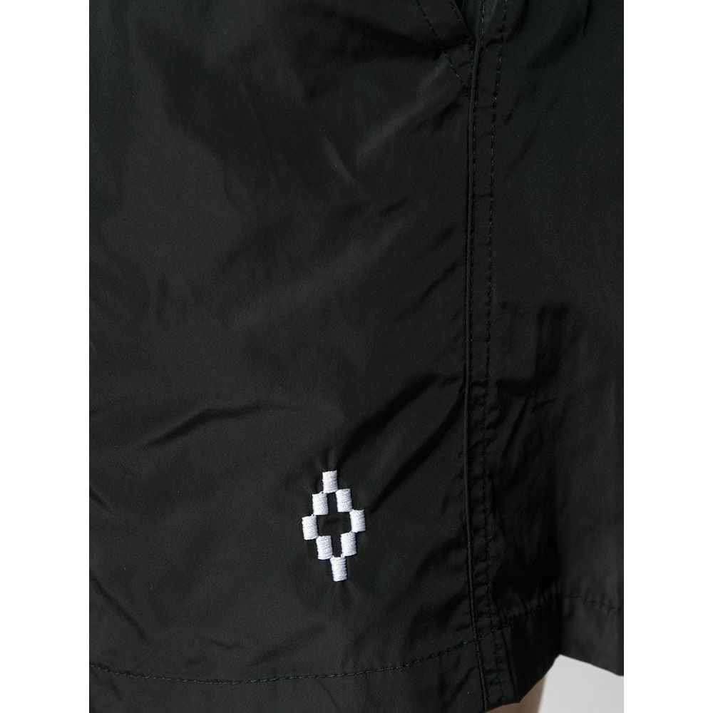 Black Polyamide Men Swim Trunk