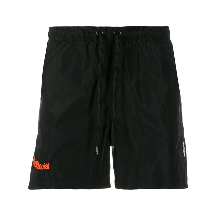 Black Polyamide Men Swim Trunk