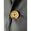 Blue Cotton Men Trench Coat