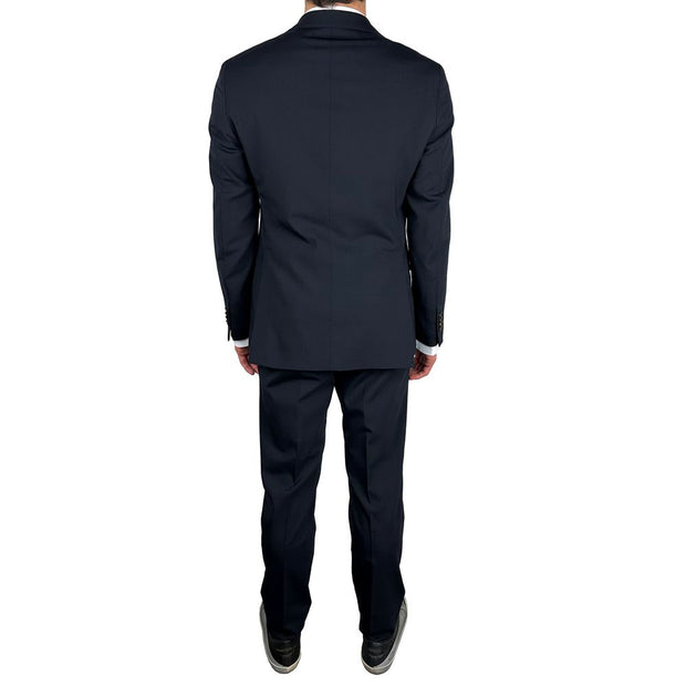 Blue Wool Men's Suit