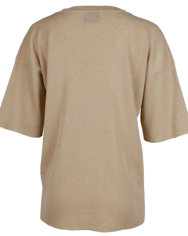 Beige Viscose Sweater
