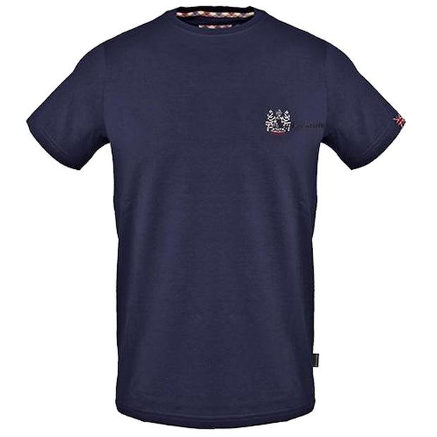 Blue Cotton Men's T-Shirt