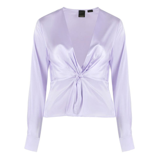 Lilac Silk Elegance Blouse