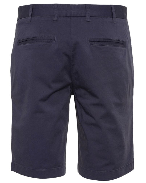Elegant Beige Bermuda Shorts with Logo Patch