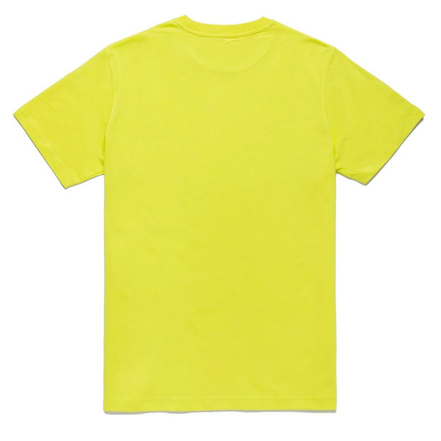 Embossed Logo Cotton T-Shirt in Yellow