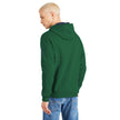 Elegant Green Hooded Cotton Sweatshirt