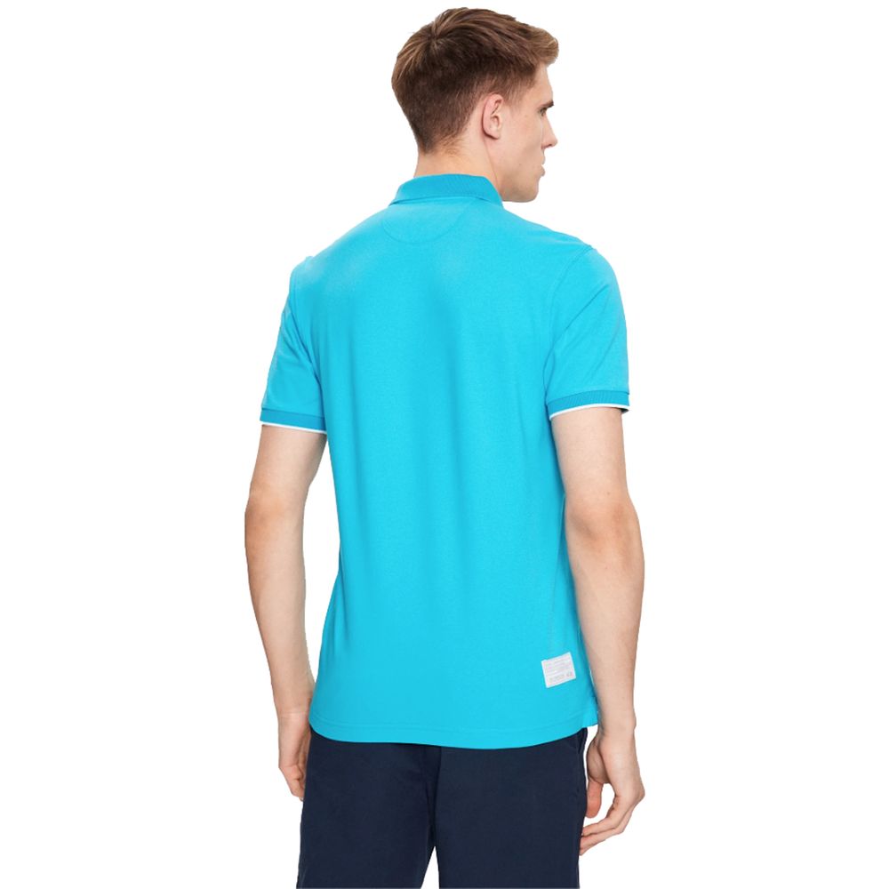 Elegant Stretch Cotton Pique Polo Shirt