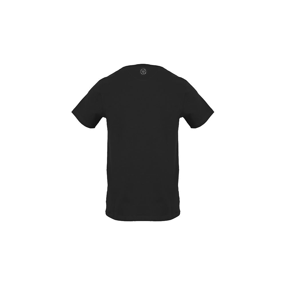 Black Cotton Men T-Shirt