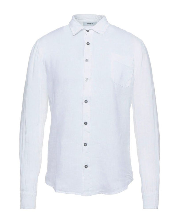 Elegant White Linen Shirt for Men