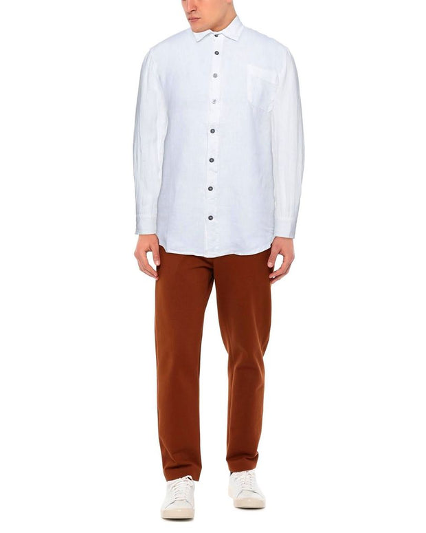 Elegant White Linen Shirt for Men
