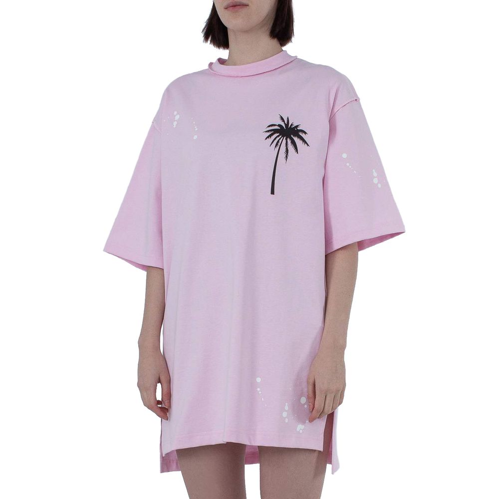 Pink Cotton Women Dress