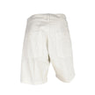 White Cotton Men Bermuda Shorts