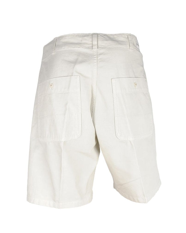 White Cotton Men's Bermuda Short