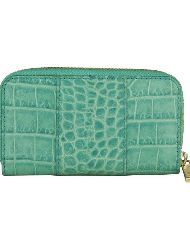 Light Blue Calfskin Women Keychain