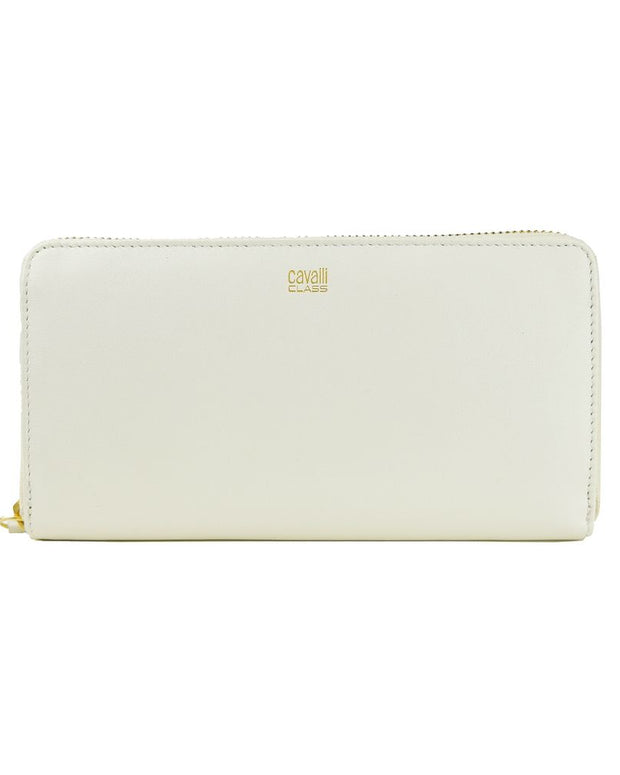 White Calfskin Women Wallet
