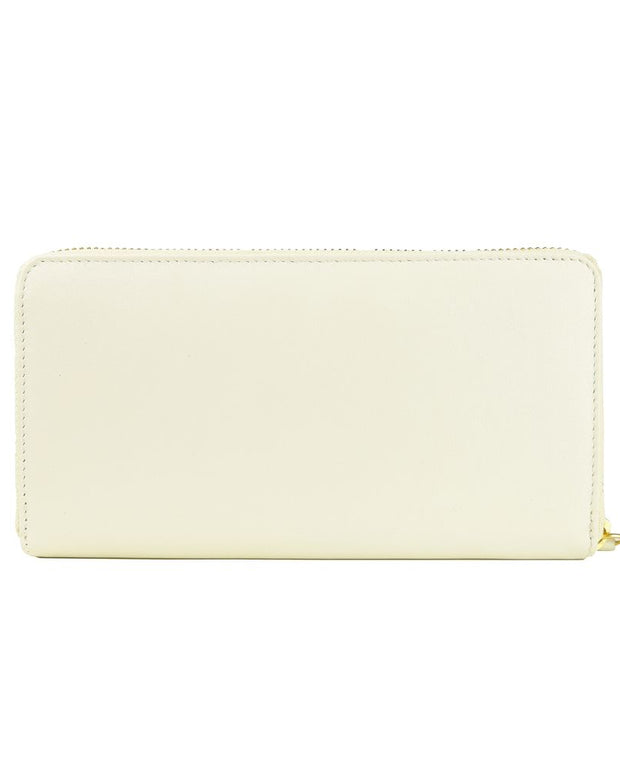 White Calfskin Women Wallet