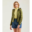 Green Polyamide Women's Jacket