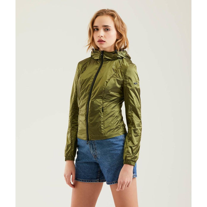 Green Polyamide Women's Jacket