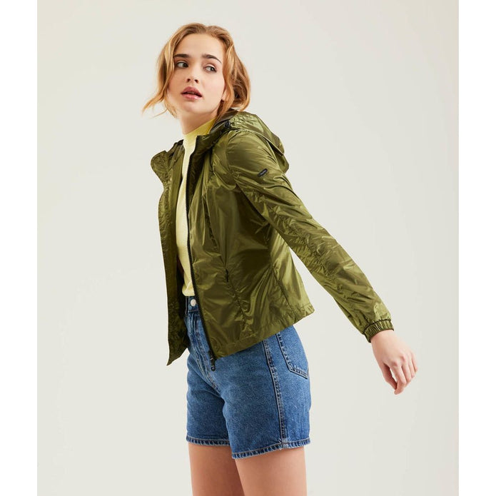 Green Polyamide Women's Jacket