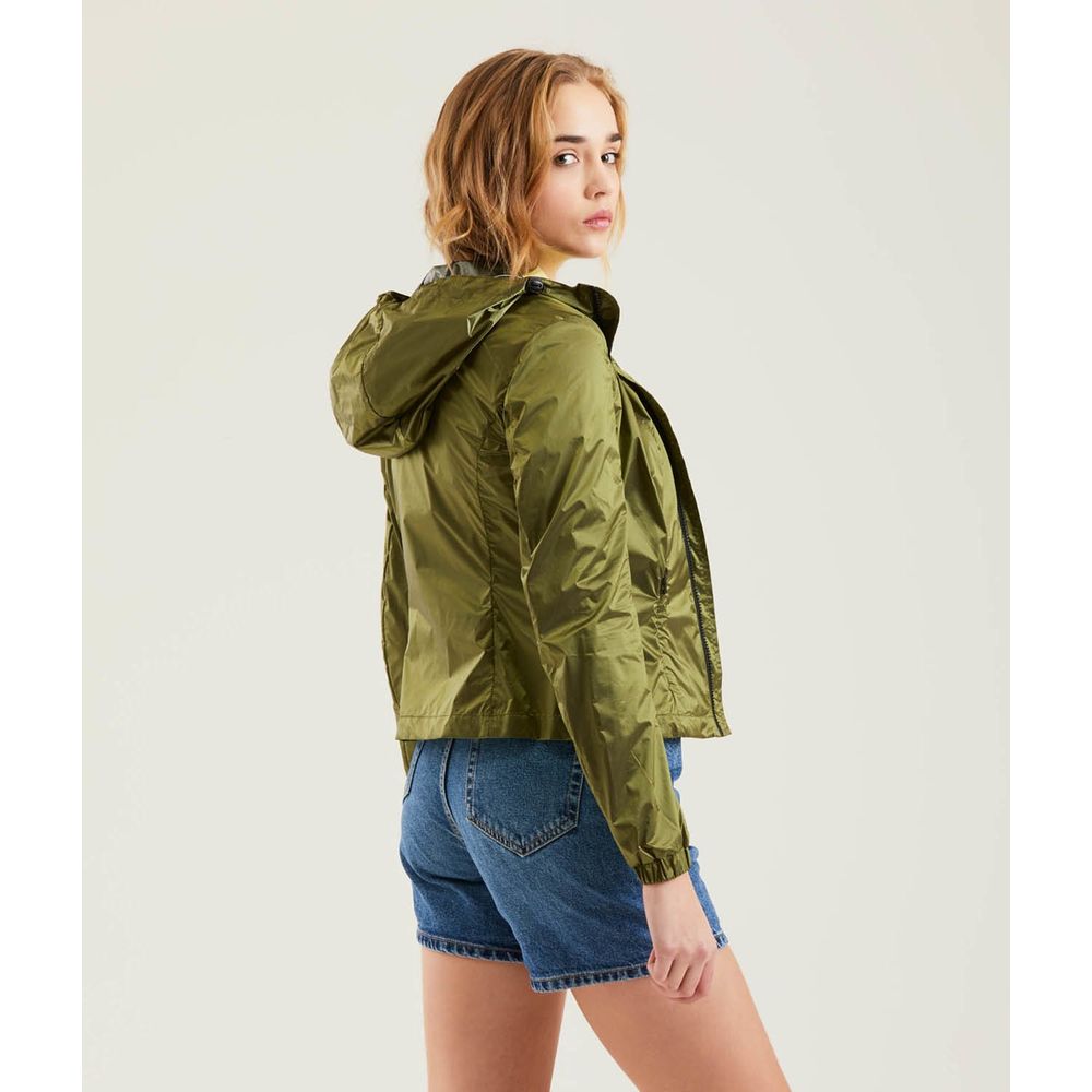 Green Polyamide Women's Jacket