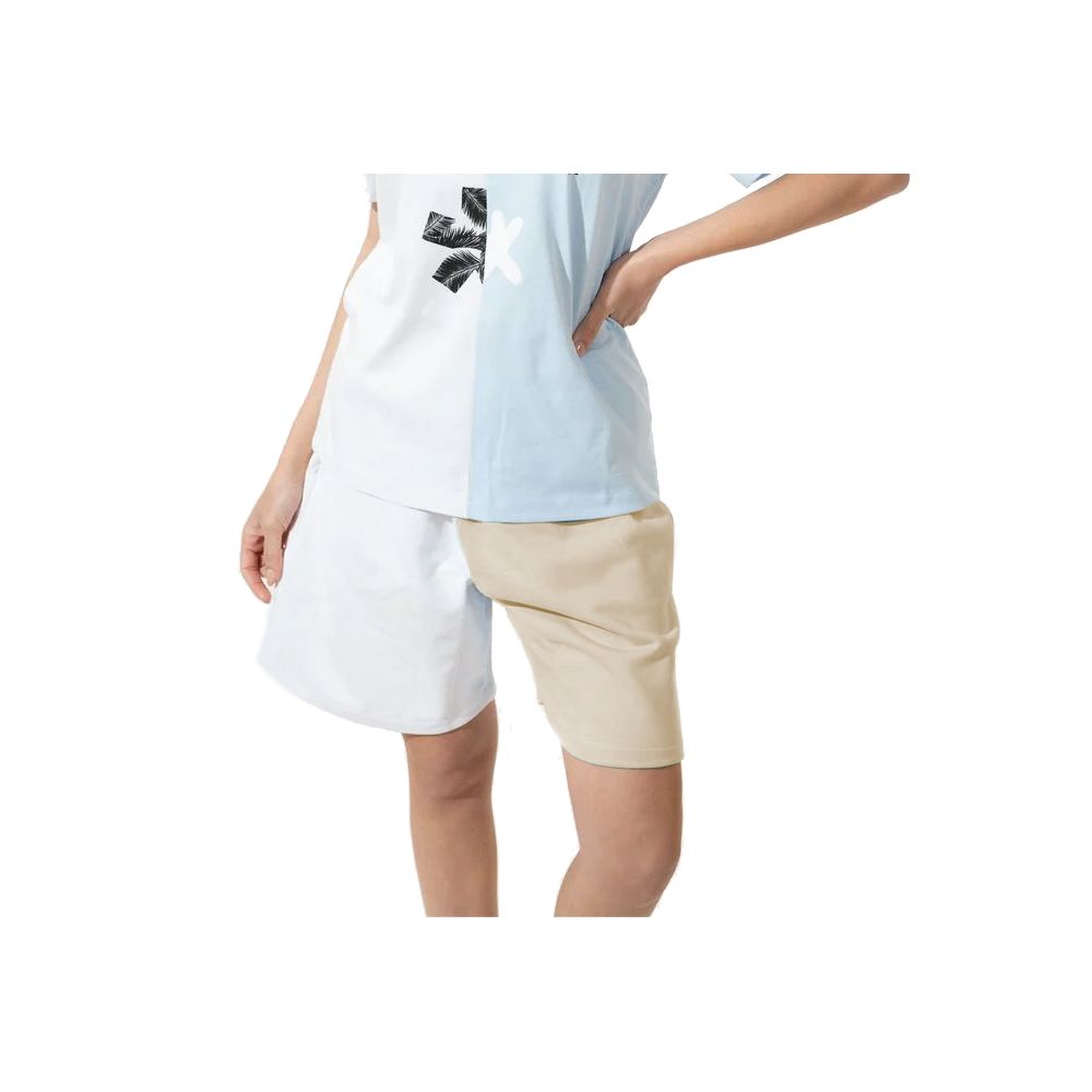 Chic Two-Tone Logo Shorts