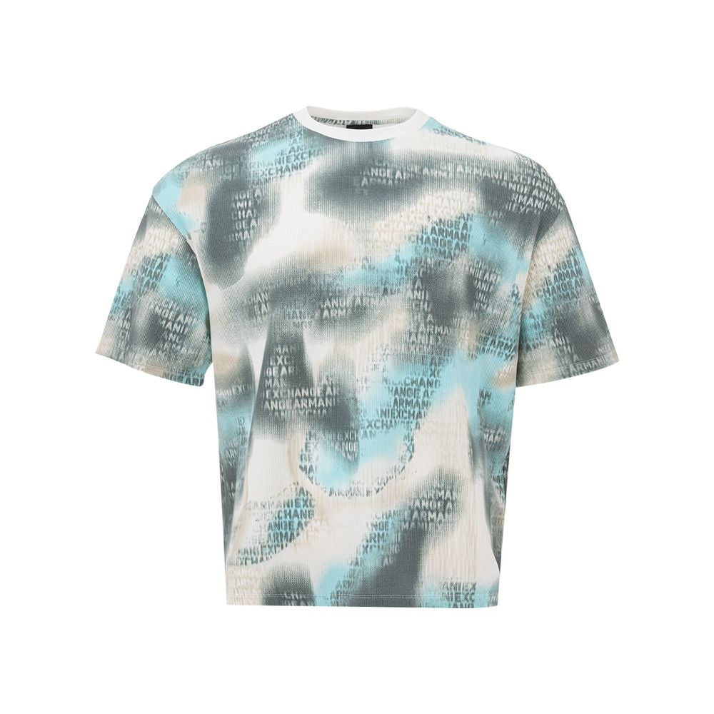 Chic Multicolor Cotton Tee for Men