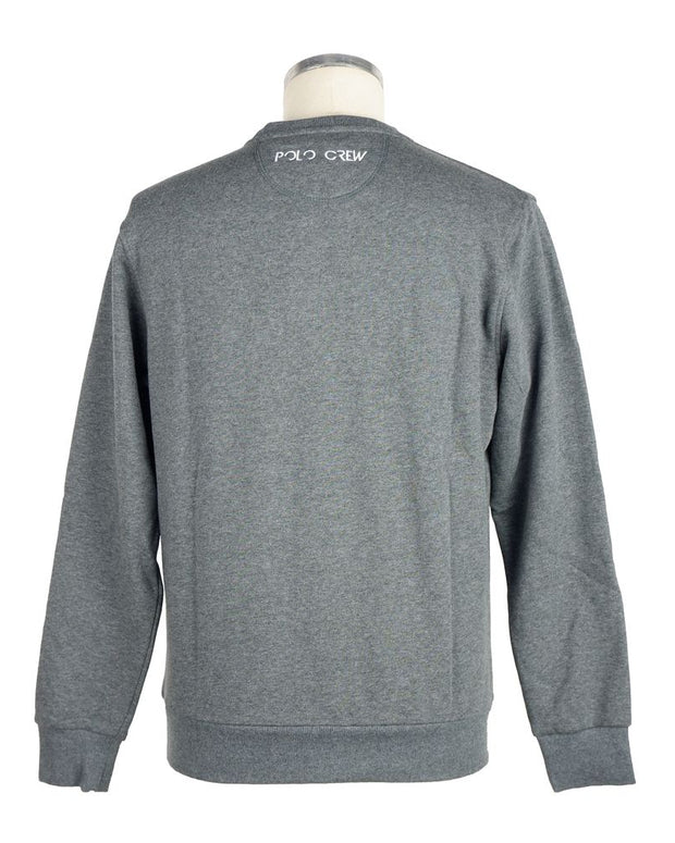 Gray Cotton Men Sweater