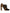 Brown Leopard Hair Lace Up Booties Shoes
