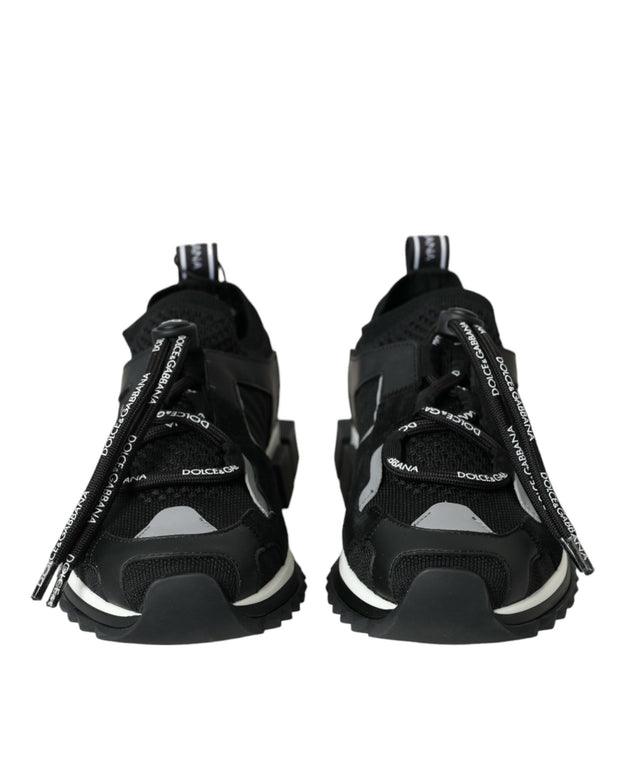 Black Mesh Sorrento Trekking Sneakers Shoes