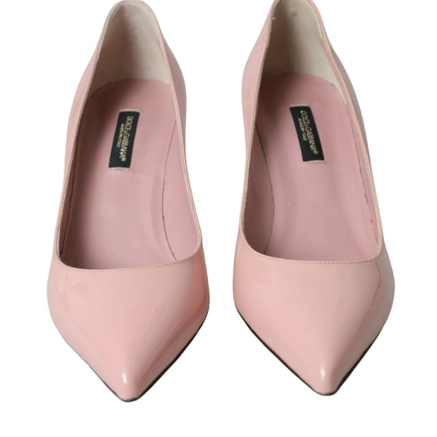 Light Pink Patent Leather Heels Pumps Shoes