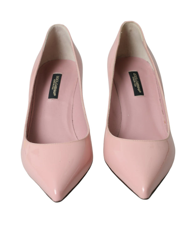 Light Pink Patent Leather Heels Pumps Shoes