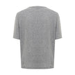 Chic Gray Cotton Tee for the Modern Woman