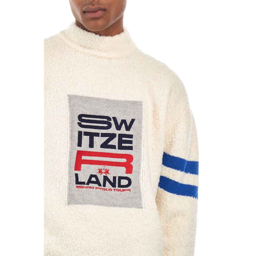 White Polyamide Sweater