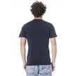 Blue Cotton Men T-Shirt