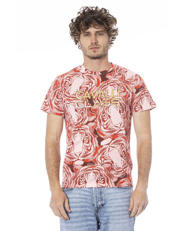 Red Cotton Men T-Shirt
