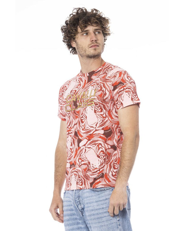 Red Cotton Men T-Shirt