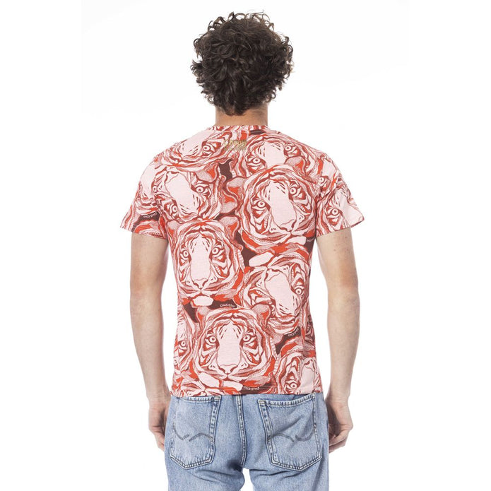 Red Cotton Men T-Shirt