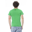 Green Cotton Men T-Shirt