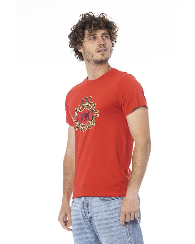Red Cotton Men T-Shirt