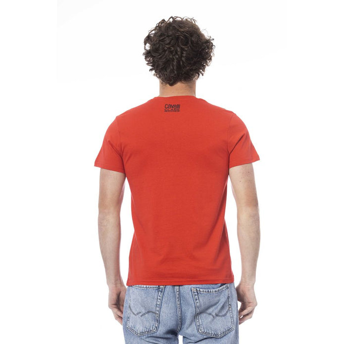 Red Cotton Men T-Shirt