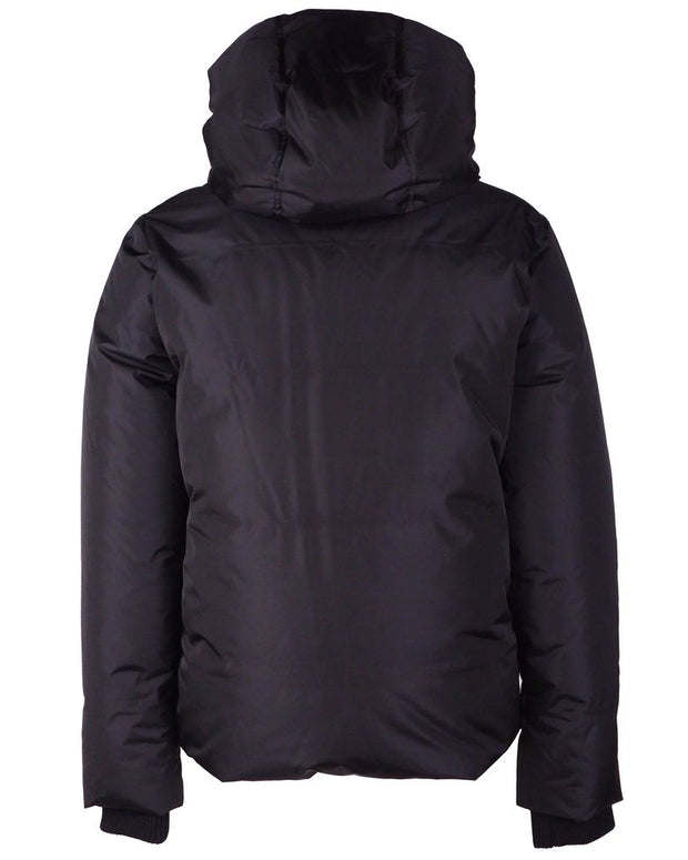 Black Nylon Men Jacket