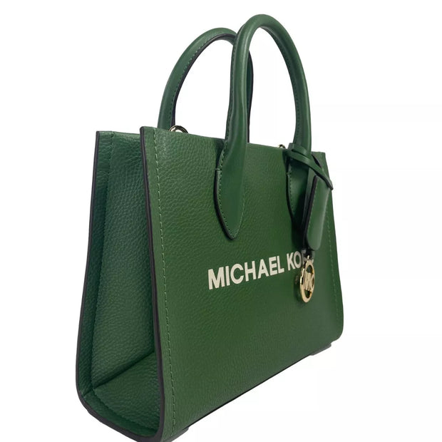 Mirella Small Leather Top Zip Shopper Tote Bag