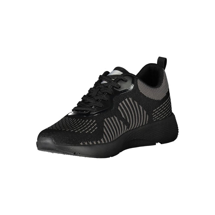 Black Polyester Sneaker