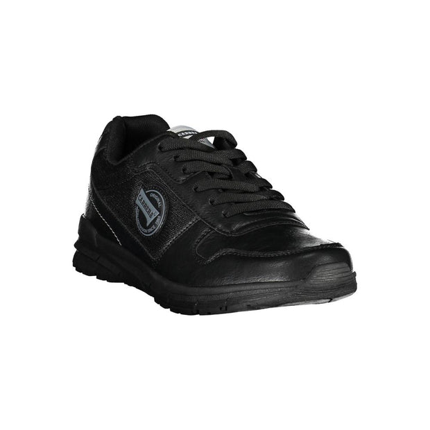 Black Polyester Sneaker