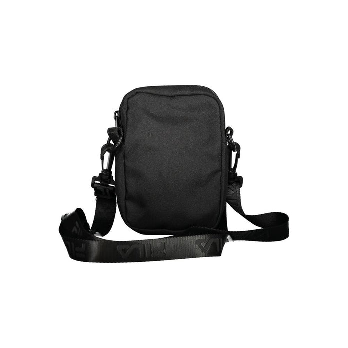 Black Polyester Shoulder Bag