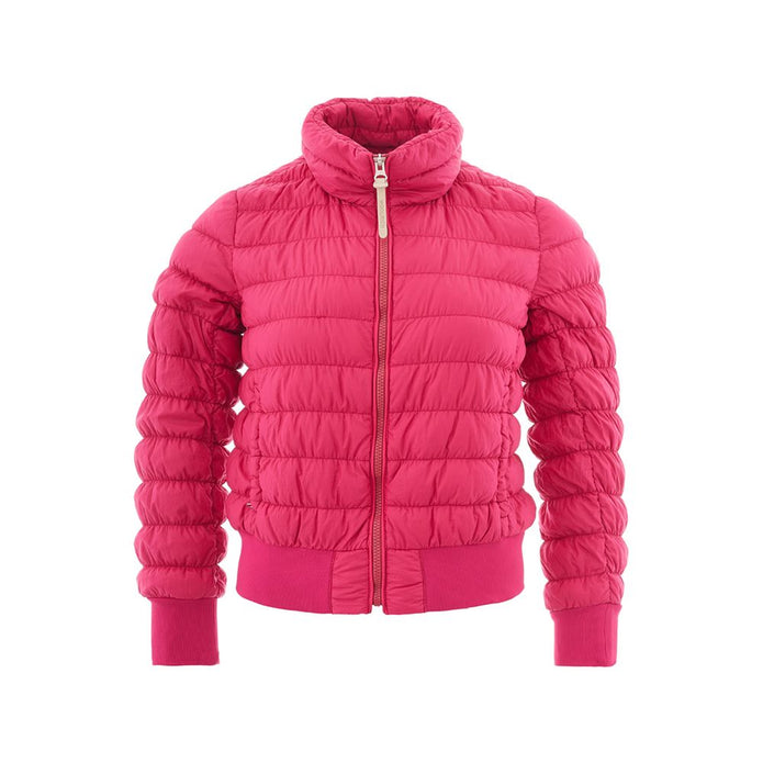 Fuchsia Elegance Polyamide Jacket