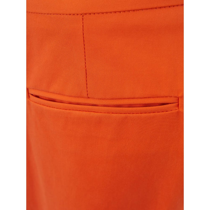 Elegant Cotton Orange Pants