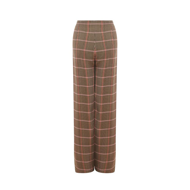 Elegant Brown Viscose Pants for Women