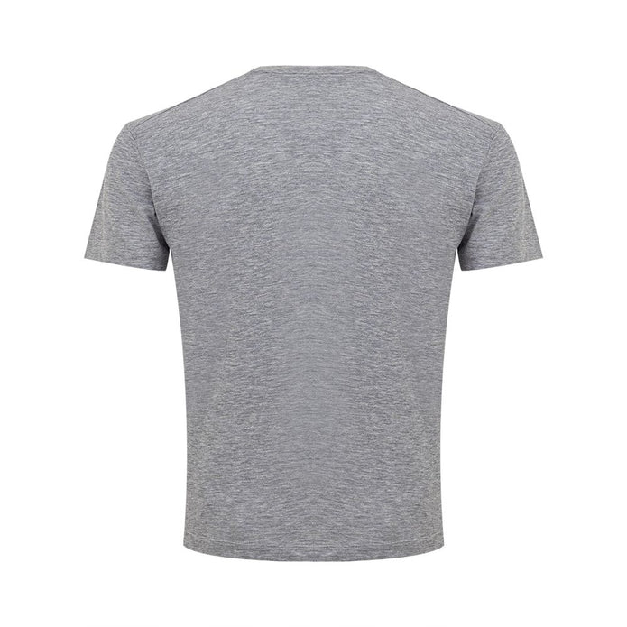 Sleek Gray Cotton Tee for Stylish Men